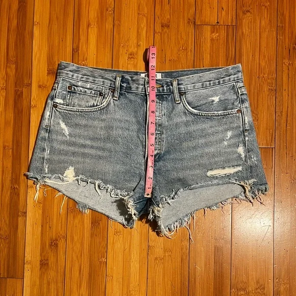 Agolde Parker Vintage Cut Off Distressed Jean Shorts Size 29 - Picture 12 of 15